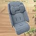 Colukii Stroller Infant Insert Liner Seat Cushion Compatible with Uppababy Vista, Vista V2, Cruz, Cruz V2, RUMBLESEAT V2 and RUMBLESEAT V2+, Skin Friendly Fabric (Light Gray)