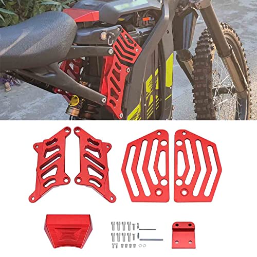 Billfaro Seat Extenders Subframe Riser Kit,Dirty Bike Cnc Aluminium Body Suspension Lift Kit Seat Raising Bracket For Sur Ron Lbx And For Sur Ron Segway X260 X160 (Red) #TOP15
