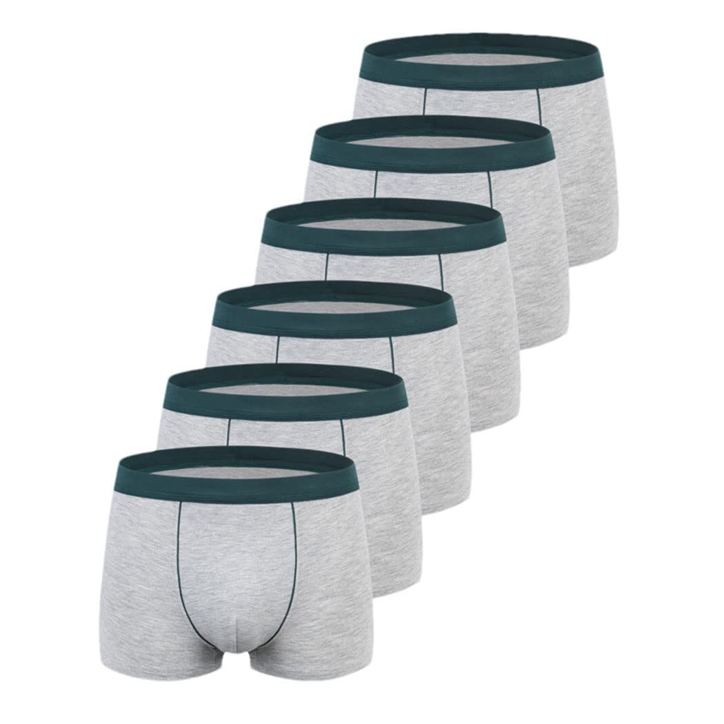 keusyoi 6 Pz/lotto Intimo Di Grandi Dimensioni Boxer Degli Uomini Solido Cotone Mutandine Uomo Senza Cuciture Traspirante Mens Boxer