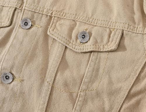 Image of Mens Classic Slim Fit Trucker Jean Denim Jacket Coat