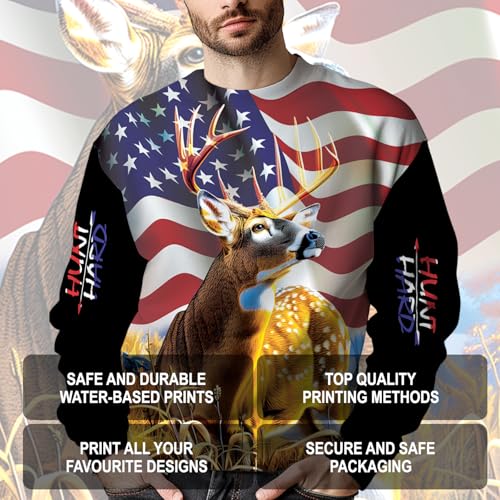 Image of PriAmi Custom Camo Hoodie for Women, 3D Pullover Hunting Sweater Gift