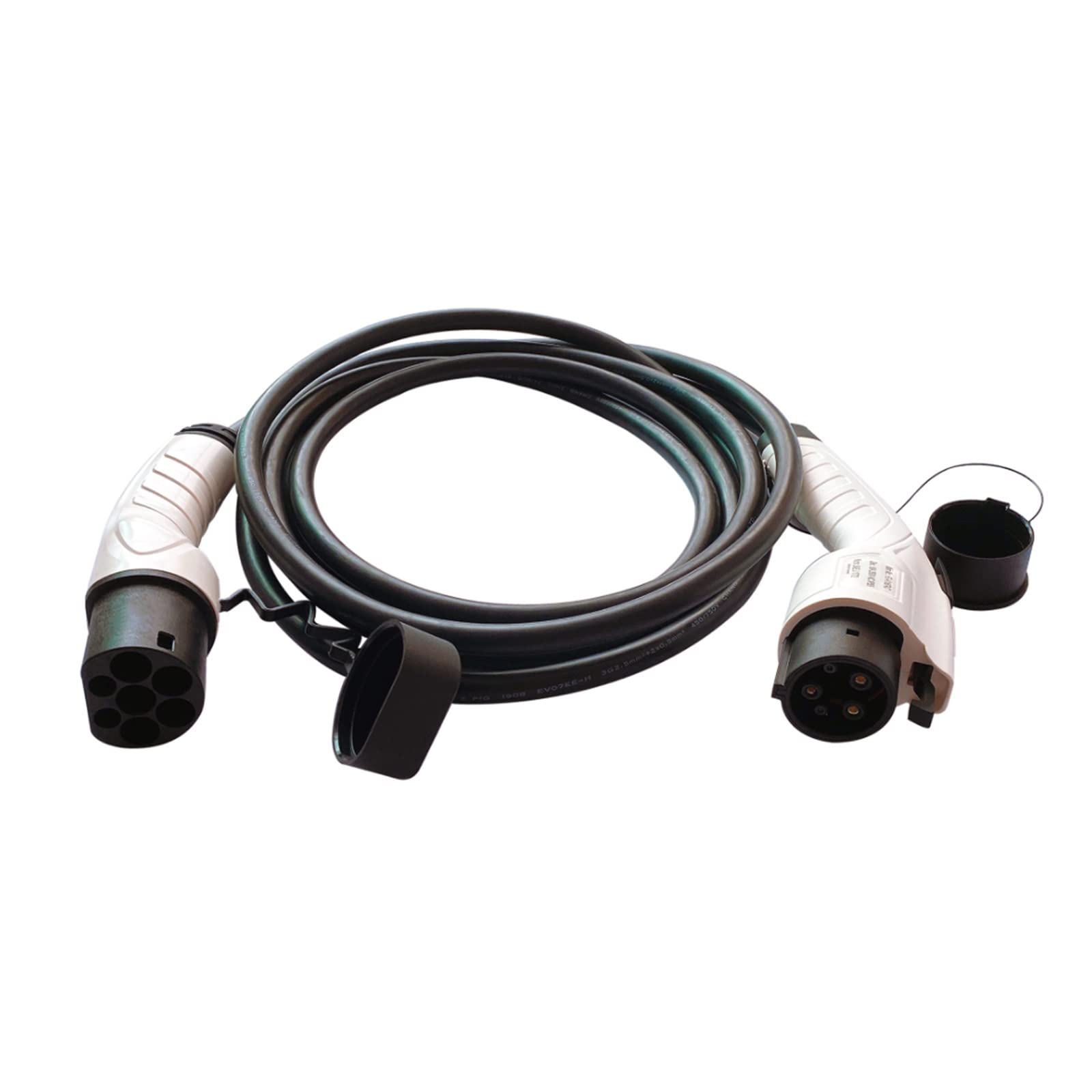 Cavo di Ricarica for Veicoli Elettrici 32A Adattatore EVSE EV SAE J1772 da Tipo 1 A Tipo 2 Ricarica Sicura(32A1phases)