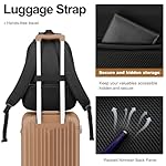 Boavan Laptop Backpack for men, 15.6 inch Laptop Bag with USB Port, Waterproof Travel Work Backpack Purse, Anti-Theft Teacher Nurse Doctor Casual Bookbags Office Business backpack，Black - Image 4