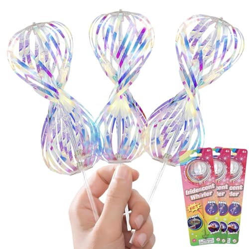 DGMI Rainbow Twirler 3 Stück, Magic Rainbow Spinner, Rainbow Spinner, Regenbogen Spinner, Regenbogen Twirler für Partys, Festivals und Kinder Erwachsene Coole Tanzrequisite