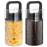 Anhow Tarros de café Cristal 2x1300ml, Cereales