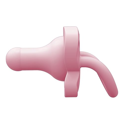 Miniatura 13 de Dr. Brown's HappyPaci - Chupete de bebé 100% de silicona, diseño contorneado de una pieza, rosa, blanco, rosa claro, 0.0-19.7 ft, sin BPA, paquete