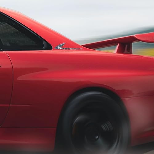 Miniatura 6 de AICEL 2 calcomanías brillantes para automóvil, calcomanías de diamantes de imitación para decoración exterior de automóviles, parche adhesivo de