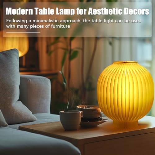 Image of 2 Sets Paper Table Lamps Honeycomb 3D Warm Light Lamps with Wire Length 30m Magnetic Closure Honeycomb for Decoration Bedroom Nightstand Living Room Office