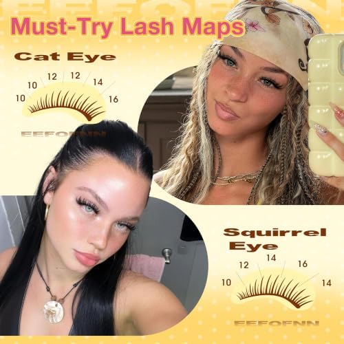 Wispy Lash Clusters Natural Eyelash Clusters 288pcs Individual Lashes - 5
