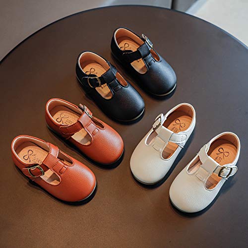 Toddler Girls School Uniform Shoes Mary Janes T-Strap Flats Leather Dress Shoes3