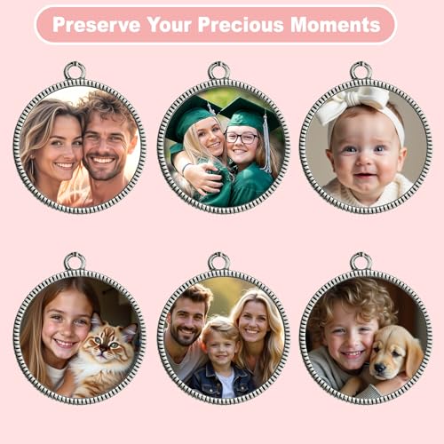 Custom Photo Charm with Picture Personalized Text Coin Family Bead Gift f/Mother Girlfriend Wife Mother's Day Gift3