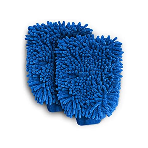 Bonorum microfibre wash glove set / soft and absorbent car wash glove for car care & wash / microfibre glove paint-friendly & scratch-free Cover