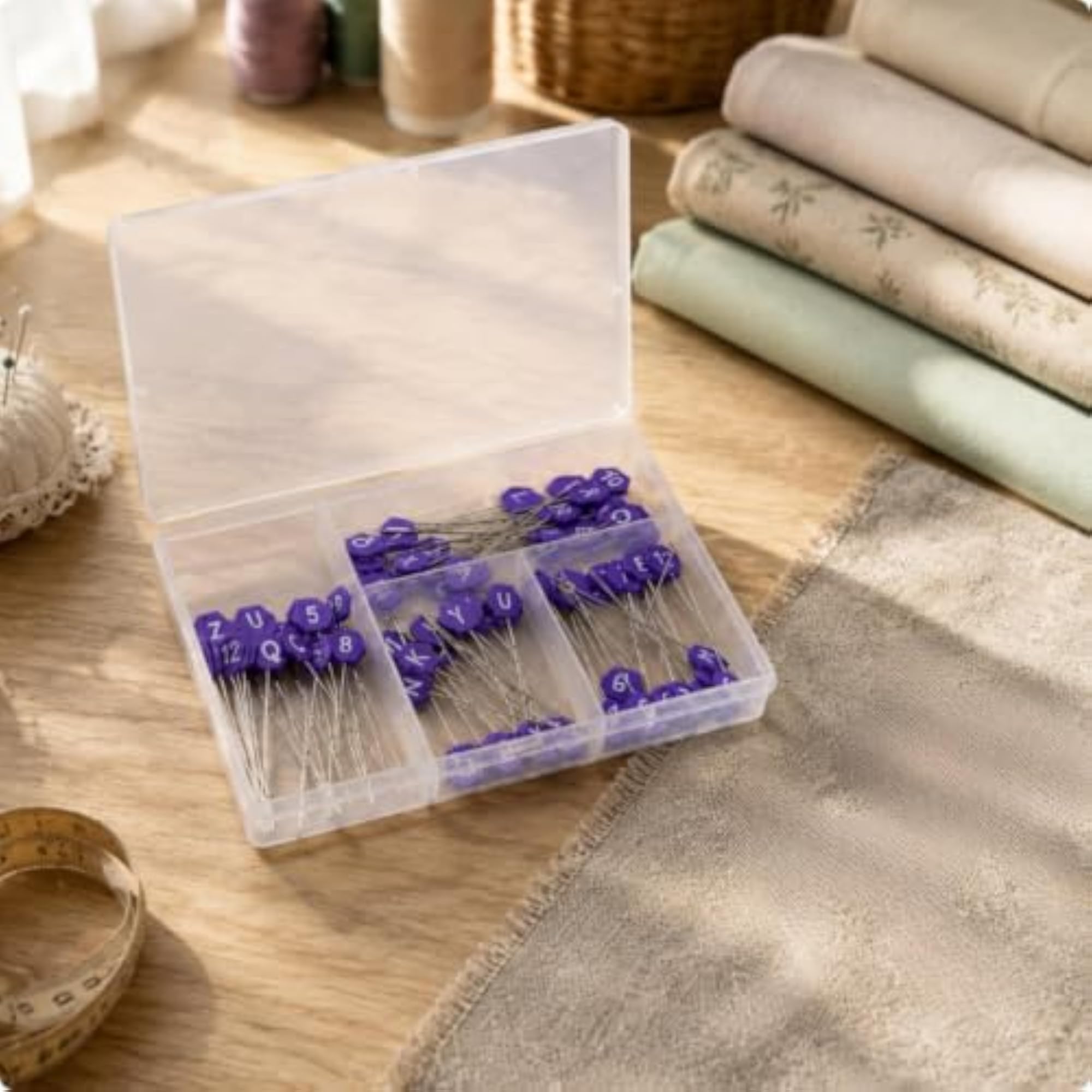 104 Pieces Numbered Lettered Cloth Pins for Sewing
