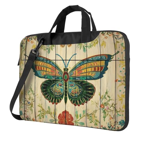 Bolso Vintage de Madera para Laptop 14" Impermeable miniatura 1