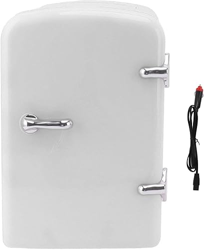 Miniatura 2 de Asixxsix Mini nevera, refrigerador portátil de 4 litros y calentador de maquillaje con enchufe de automóvil DC12V para alimentos, cuidado de la