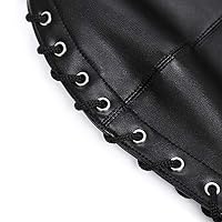 Weiche Leder Kopfmaske Abnehmbarer 54CM Zopf Kopfbedeckung BDSM Verstellbar – Ansicht 7