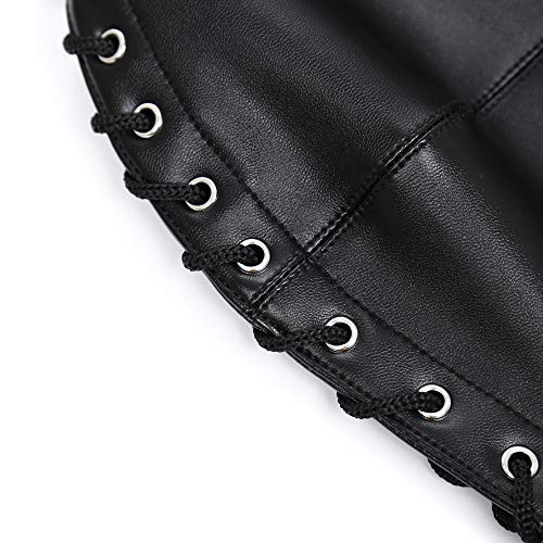 Pu Leather Bondage Mask Hood Sm Adult Sex Toy With Removable Wig, Unisex Adult Eyes And Mouth Open Black Restraint Headgear Mask Hood Breathable Blindfold Face Cover Blindfold Cosplay #TOP7