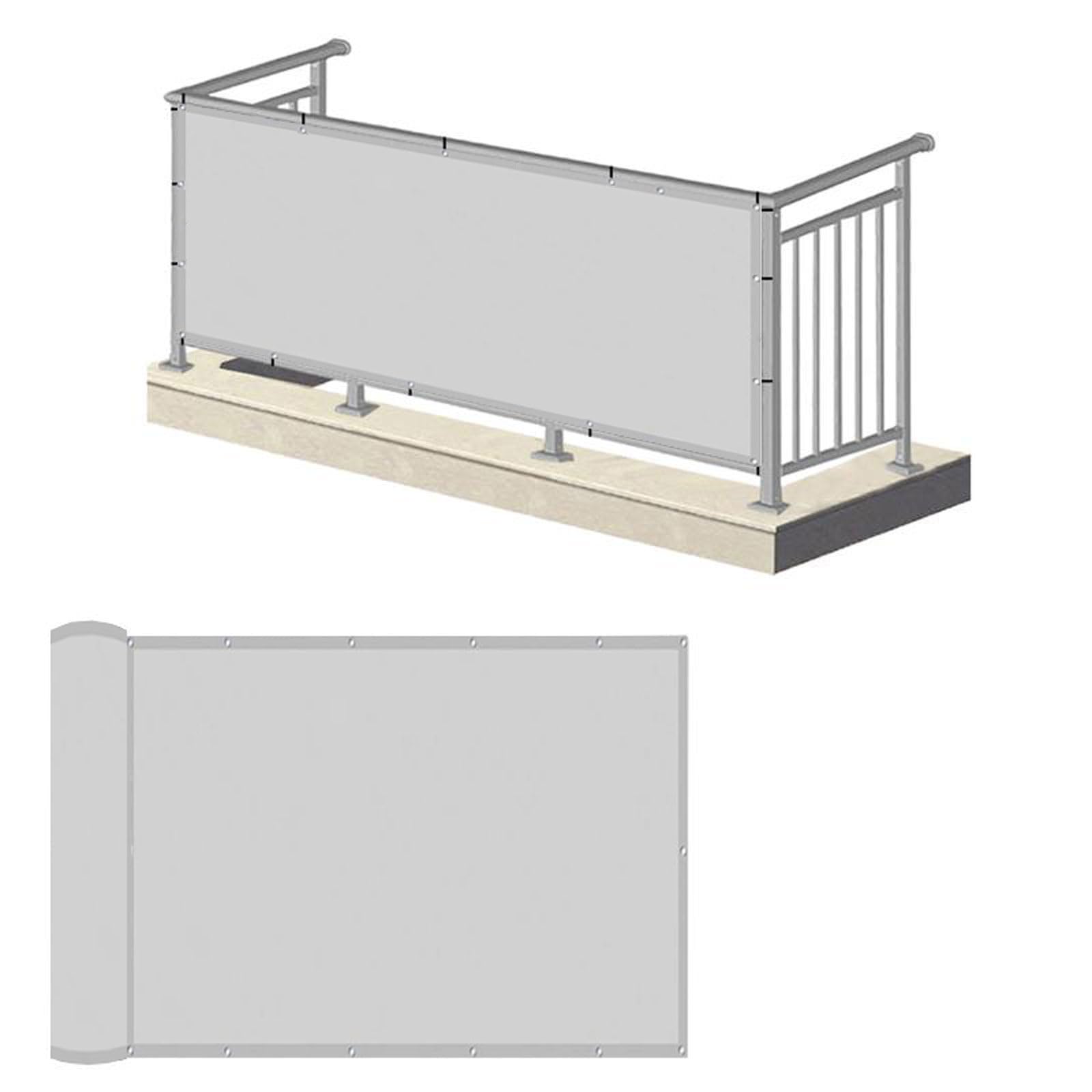 Brise-vue pour balcon anti-regards et résistant aux intempéries pour jardin