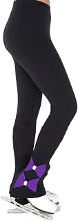 Q&M Girls Ladies Figure Skating High waist thermal training pants suitable for skating competitions