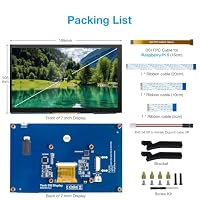 Hosyond 7 Zoll Touchscreen IPS DSI Display Kapazitiver Bildschirm 800×480 MIPI DSI Anschluss Treiberfrei, kompatibel mit Raspberry Pi 5/4/3 – Ansicht 7