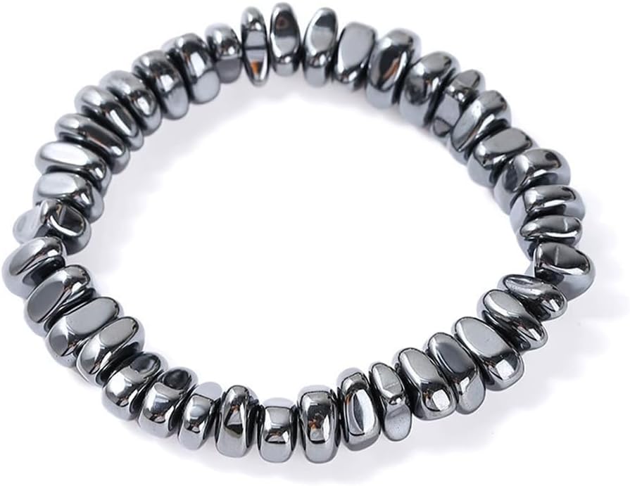 Hematite Bracelet For Men, Reclaim Your Edge & Confidence Natural Hematite Stone Beaded Stretch Healing Bracelets Inspirational Gift Jewelry image 5