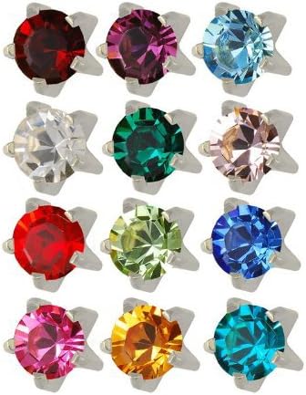 Studex Surgical Steel 3mm Regular Size Ear Piercing Studs in Prong Setting 12 Pair Mixed gun kit hypoallergenic surgical steel baby for women - Image 2