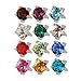 Studex Surgical Steel 3mm Regular Size Ear Piercing Studs in Prong Setting 12 Pair Mixed gun kit hypoallergenic surgical steel baby for women