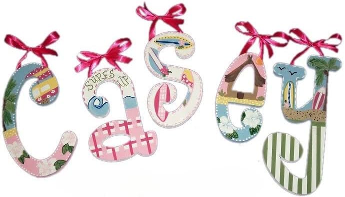 Kids Room Name Letters, Beach Letters, Girls Room Letters, Personalized Kids Room Letters, Baby Room Wall Letters