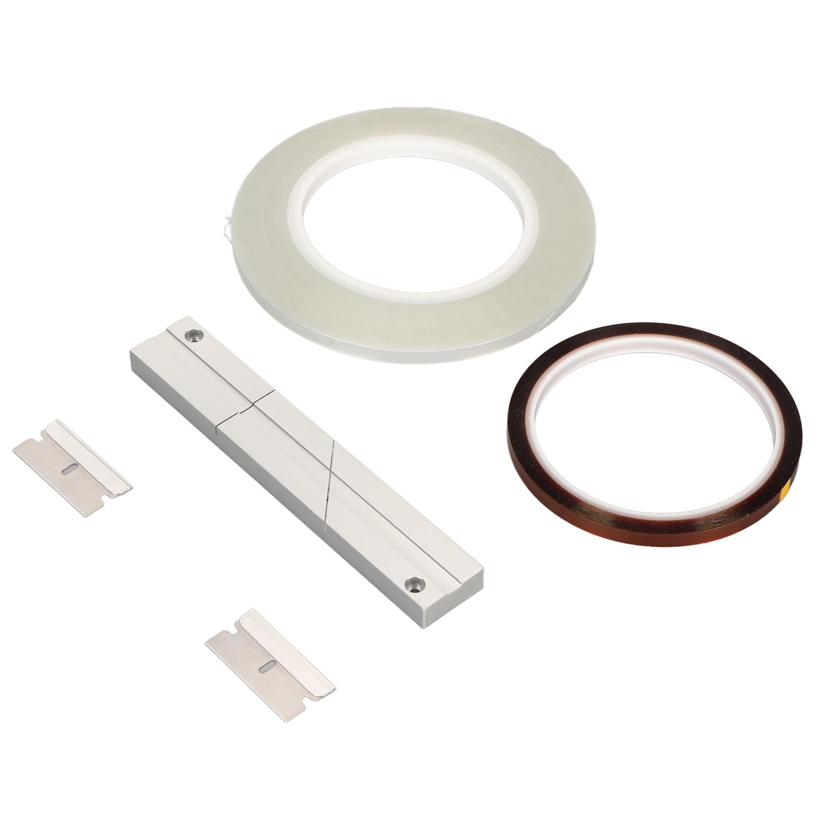 1/4 10 Zoll Spleißblock Kit Universal Open Reel Tape Media mit Spleißband, Vorfachband und Klingen für Revoxsonido