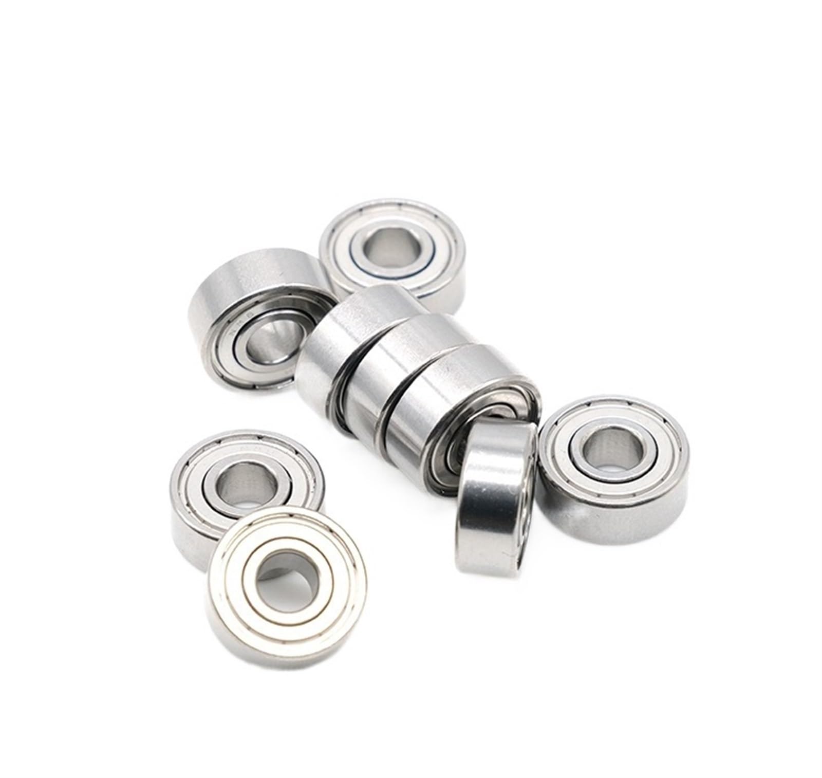 VSPPJYFG Bimetal Seal Shield Micro deep Groove Bearing 10pcs R3ZZ 4.762x12.7x4.98mm Ball Bearing