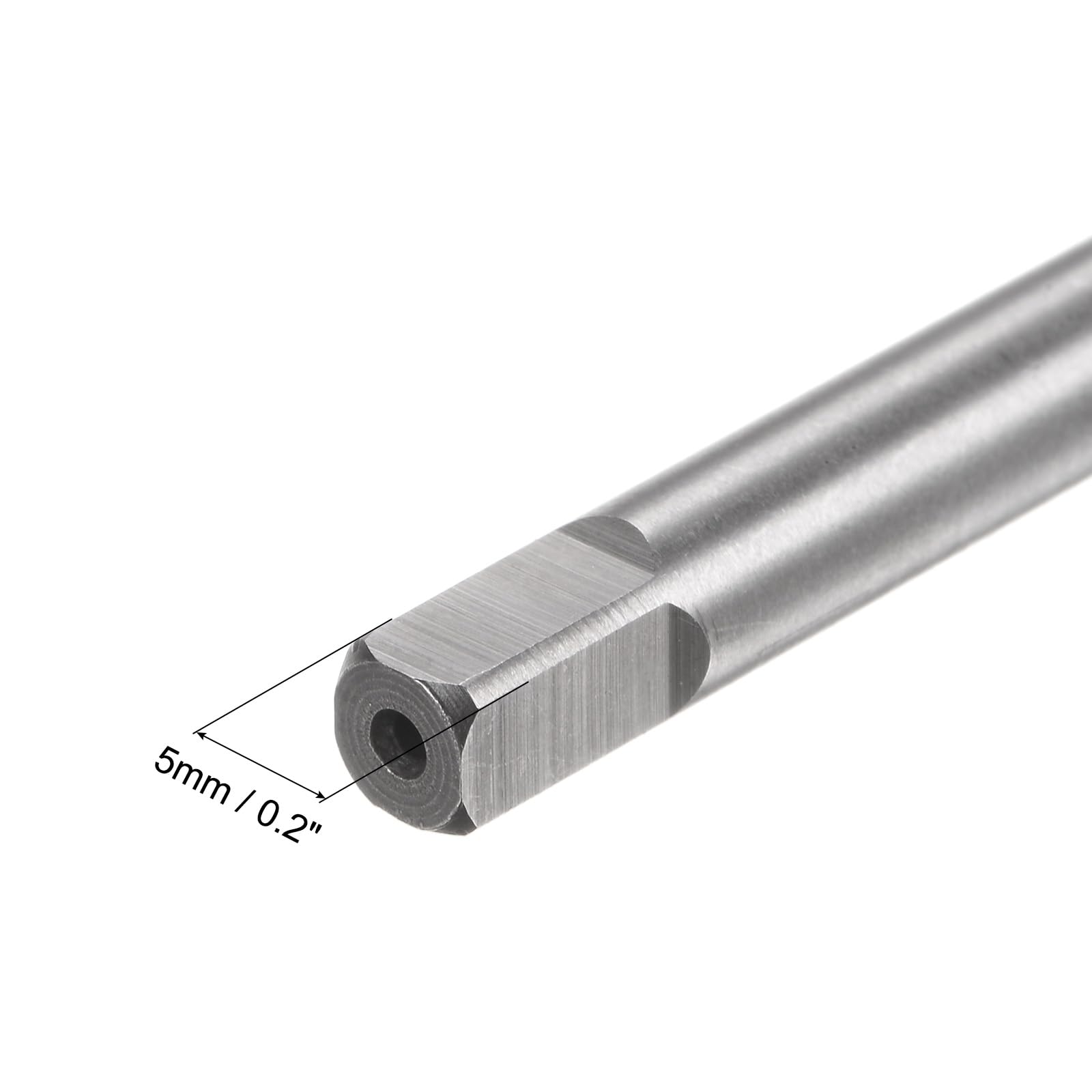 Maschio Filettatore Metrico M8 X 1,25 H2 Da 200 Mm (extra Lungo) – Acciaio HSS 6542 A 3 Scanalature. Utensile Per Riparare O Creare Filetti In Metallo.