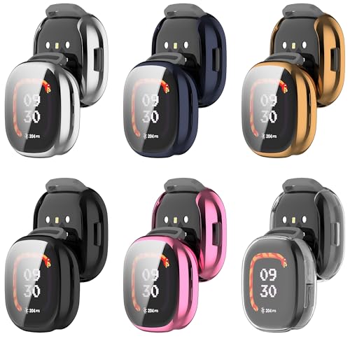 6-Pack Case Cover for Fitbit Ace LTE Case, Soft HD High Sensitivity Screen Protector with TPU All Around Anti-Fall Bumper Accessories for Google Fitbit LTE Watch by RuenTech - Image 2