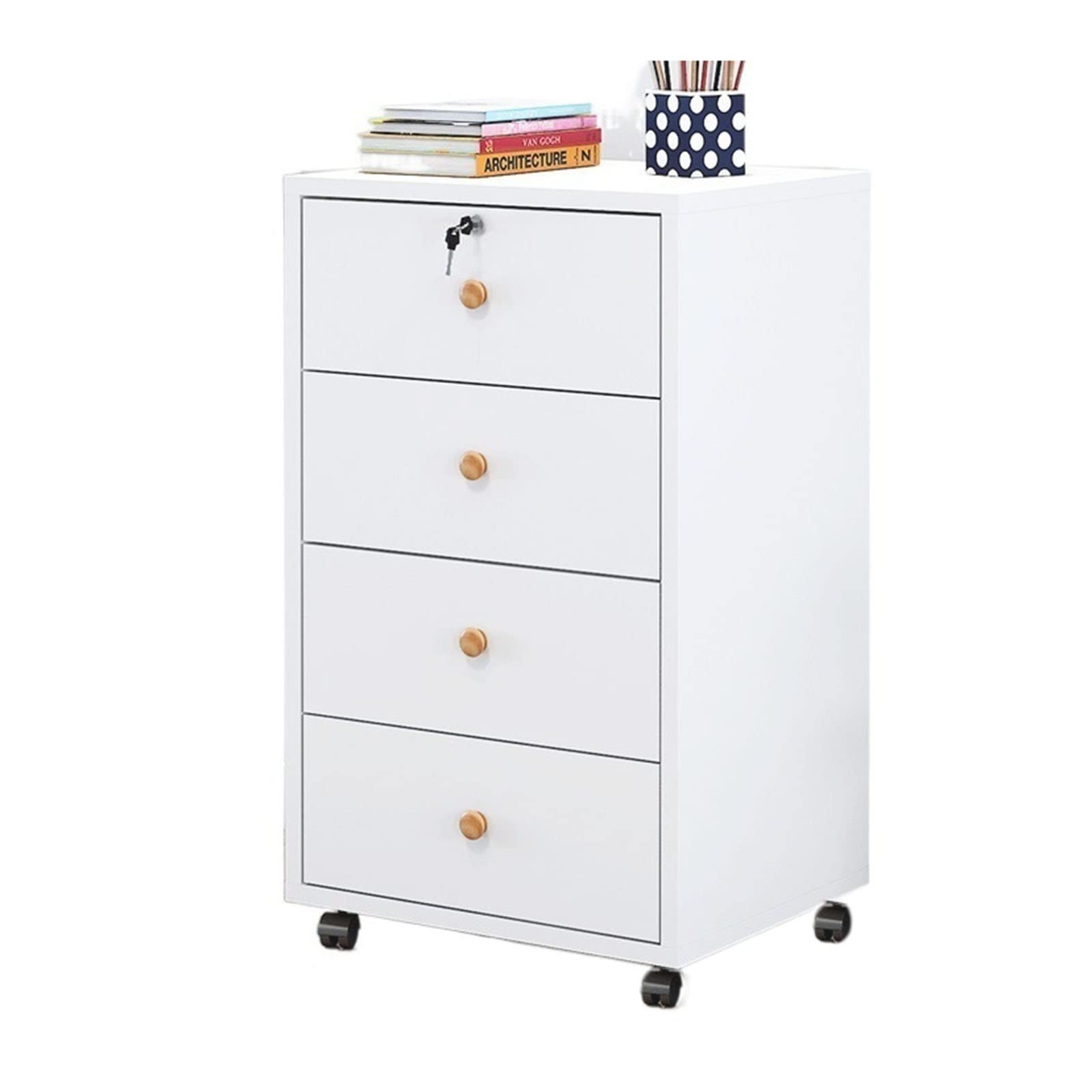 Aioneer Wooden Lateral File Cabinet Able Drawer Mobile Design For Office Storage Stylish Lagerschrank For Organizing Documents And Supplies-C2-Einheitsgr??e