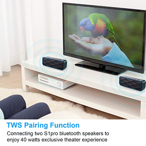 Bluetooth Speakers, ZoeeTree S1Pro Speaker Bluetooth Wireless with 20W HD Sound 