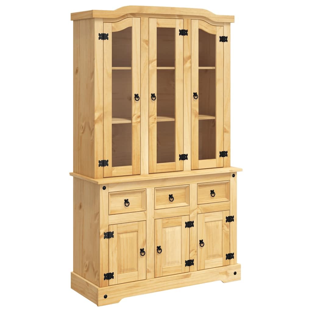 Générique Buffet Corona Marron 112x43x196 cm Bois Massif pin Mexicain,Meubles,Armoires & Meubles de Rangement,Buffets & bahuts,Brun,54.4 KG,355085