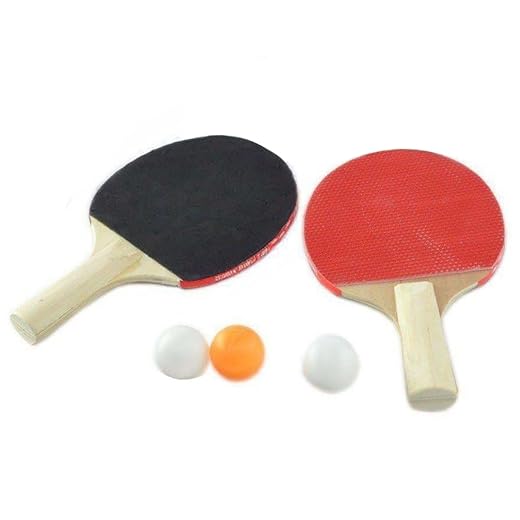 Kit Ping Pong Tênis de Mesa 2 Raquetes +3 Bolinhas