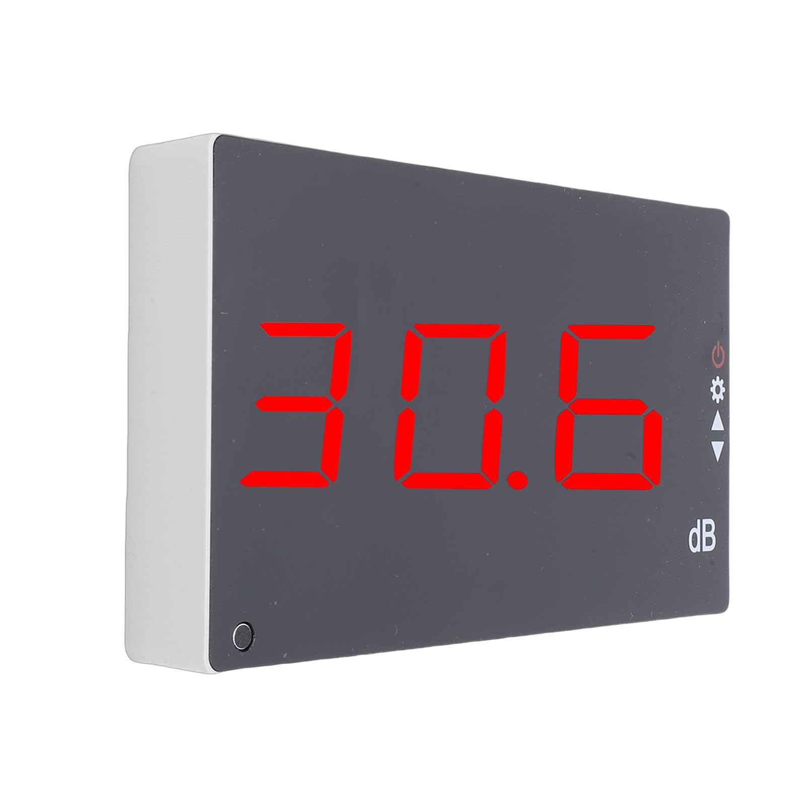 PUSOKEI Medidor de Nivel de Sonido, Probador de Decibelios de Ruido con Alarma de Sonido, Pantalla LCD de 3 Pulgadas, Montaje en Pared, Medidor de Ruido Digital de Rango de DB para Aula Oficina