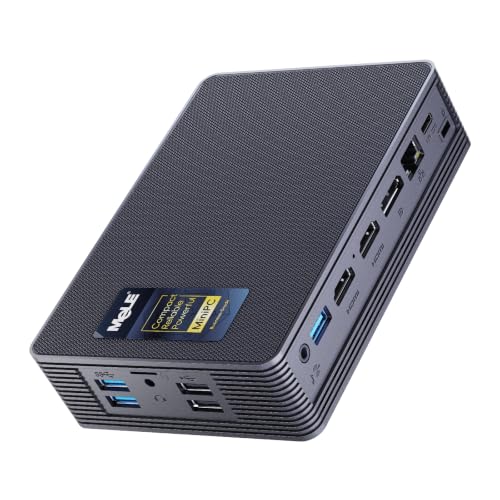 Image of MeLE Mini PC Quieter HD33, Fanless PC N150 8GB 128GB, Triple 4K Display