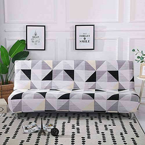 YAOTT Extensible Elastique Anti-Taches Housse de Clic-Clac Housse de Canapé Imprimée pour Canapé Pliable sans Accoudoirs Universelle Tout Compris Housse...