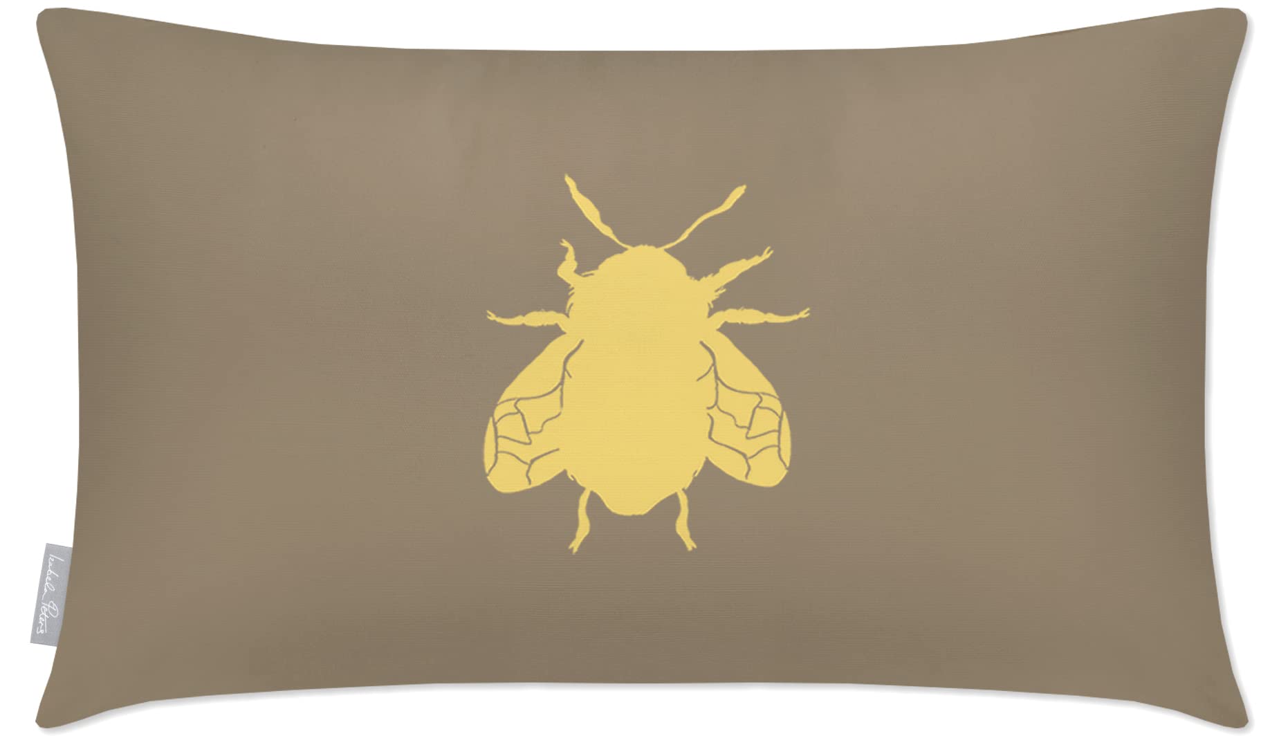 Izabela Peters Outdoor Cushions Waterproof, 60 x 40 cm, Filled, Bee - Taupe, Garden Furniture Cushions