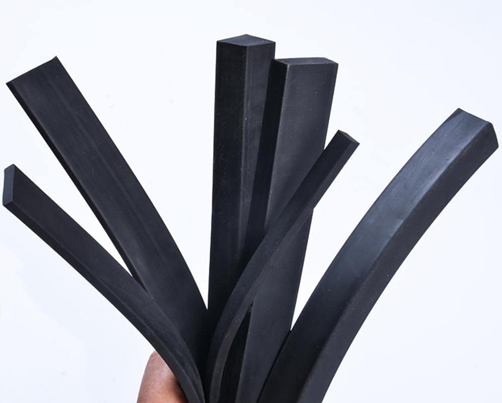 Tira Cuadrada de Nitrilo Nbr de 1 M. Tira de Sellado de Goma Negra, Resistente Al Aceite, Aislante, de 6 Mm a 40 Mm/20Mm*25Mm