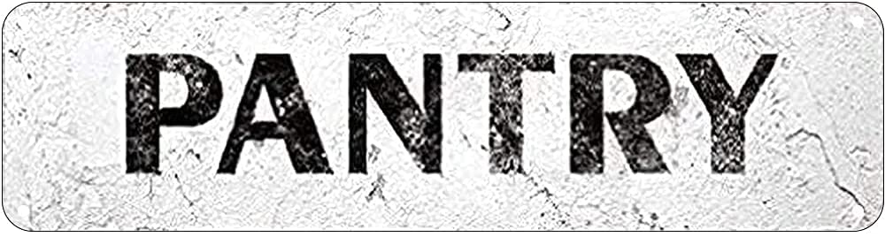 Pantry Vintage Signs Retro Tin Signs for Kitchen Home Garden Wall Bar Cafe Decor 4x16 Inch