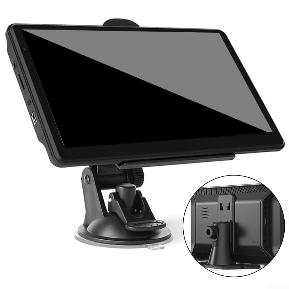 Navegador GPS de alta sensibilidad con pantalla táctil de 7 pulgadas para coches y camiones con soporte multilingüe y recálculo rápido de ruta