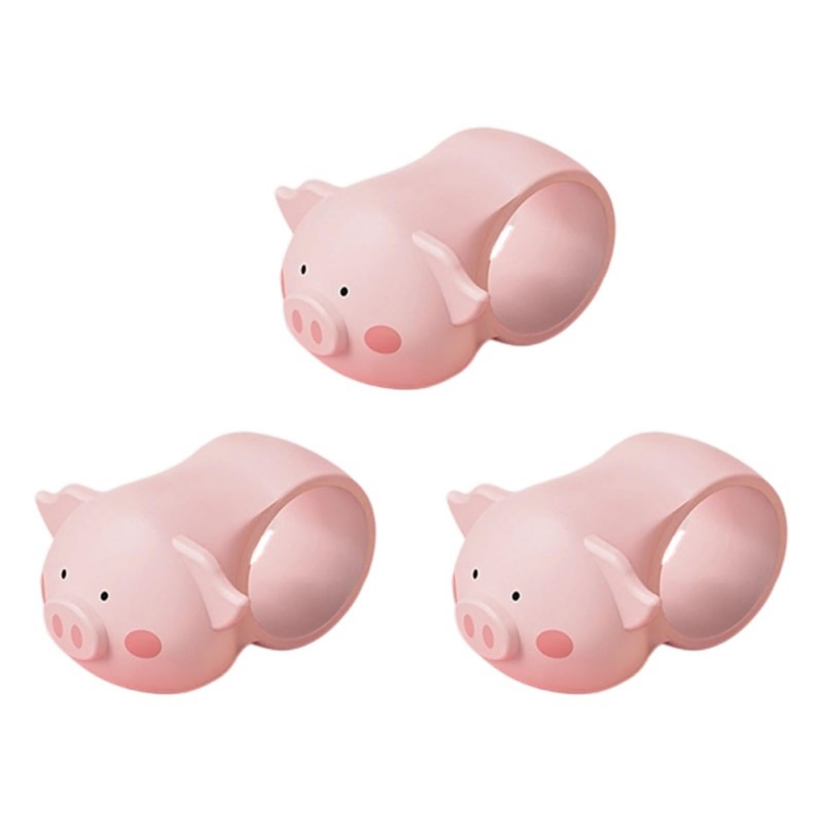 our fave 3PCS Playful Piggy Silicone Door Handle Protectors Home Soft Door Knob Cushion