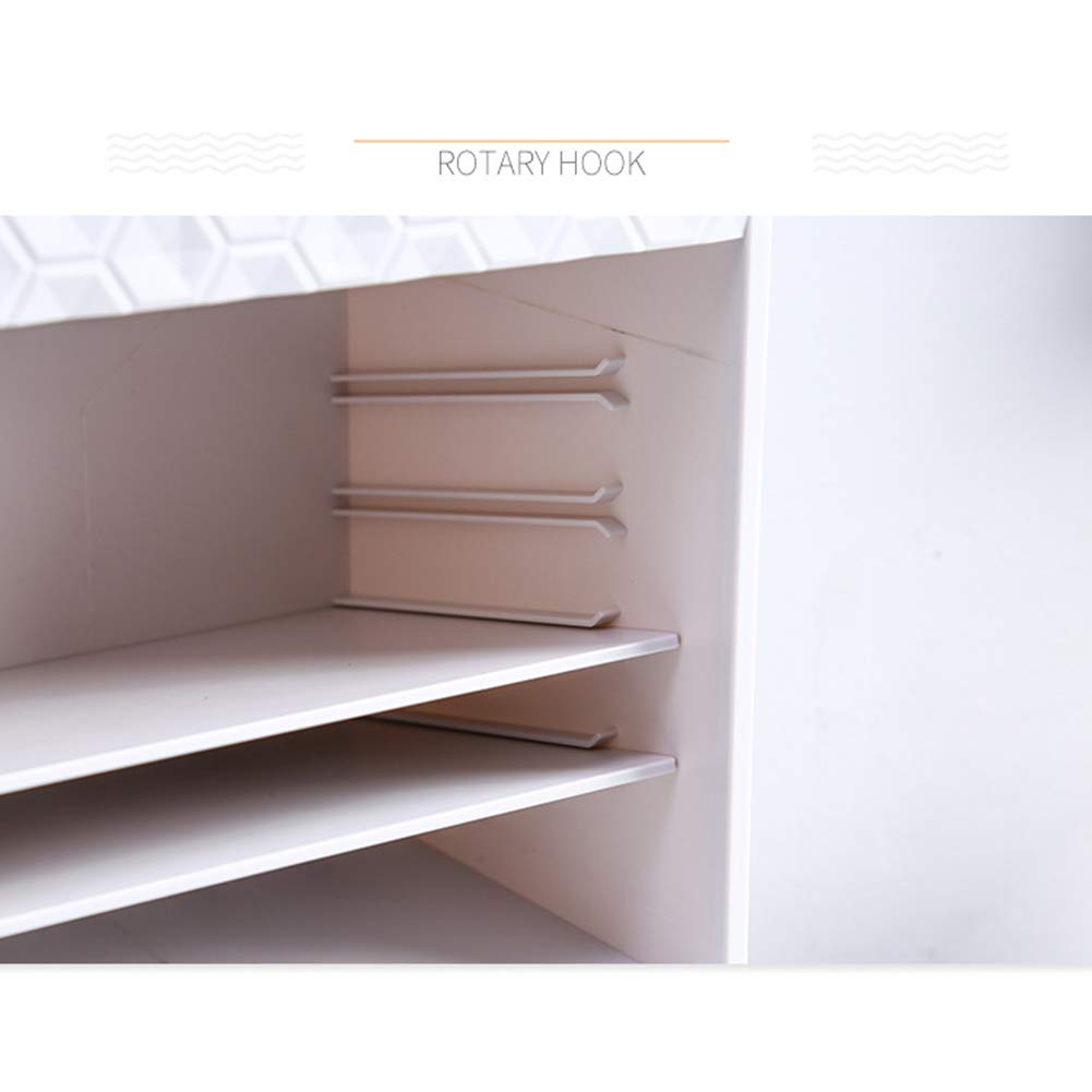 Caja Cosméticos Organizador, Organizador del Maquillaje, La Joyería Ajustable Y El Soporte De Exhibición Cosmético Saludable