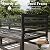 LayinSun Large Aluminum Patio Furniture Set with Fire Pit Table, 11 Pieces Modern Outdoor Conversation Set Sectional Metal Sofa Set with Olefin Cushion