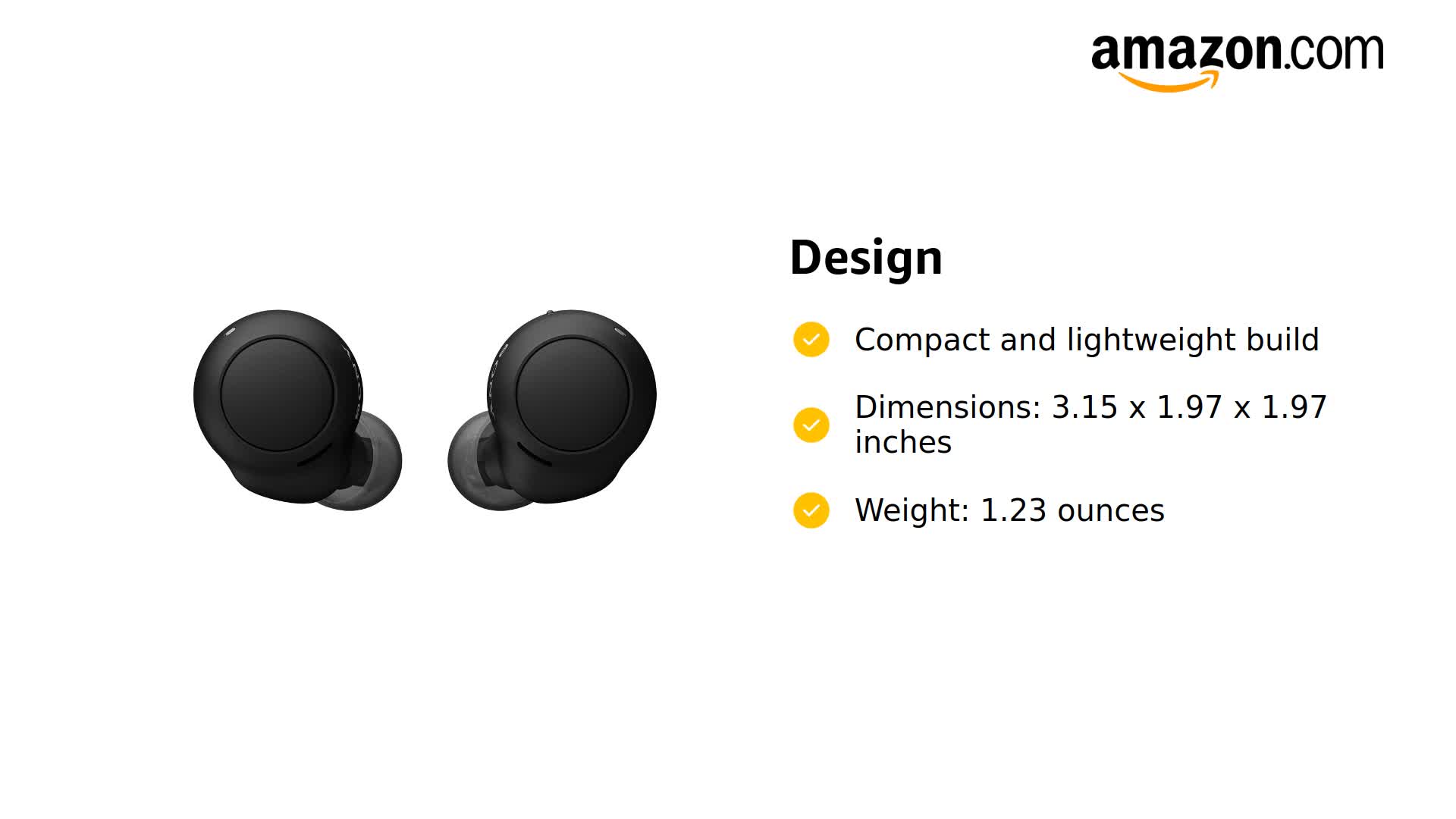 Amazon.com: Sony WF-C500 True Wireless Headphones - Up to 20 Hours