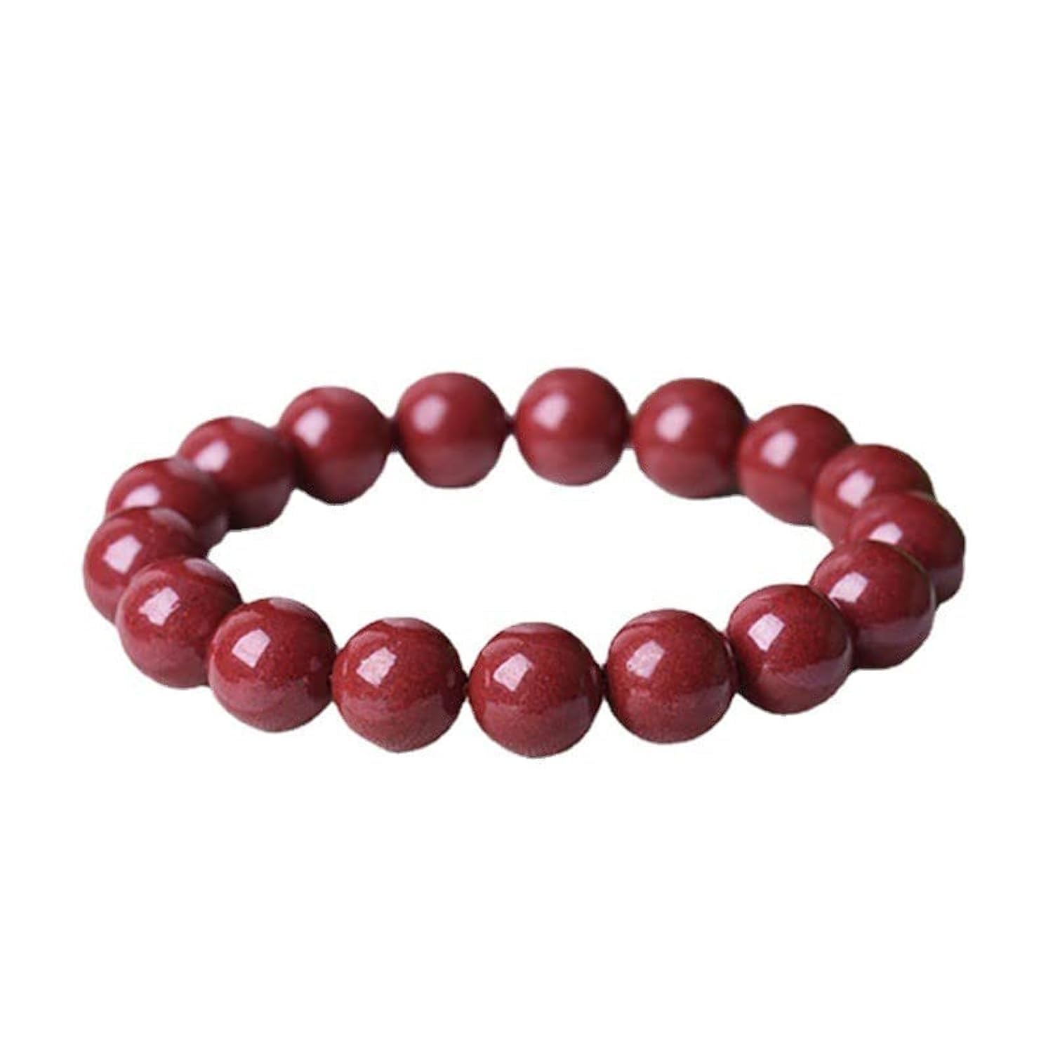 jin yu jia yuanOrdinary cinnabar bracelet red cinnabar bracelet, 6mm, cinnabar