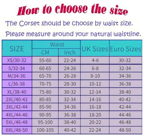 KUOSE Damen Waist Cincher Unterbrust Korsage Korsett Shaper Body Bauchweg Corsage Übergrößen (Braun-1, 34-36)