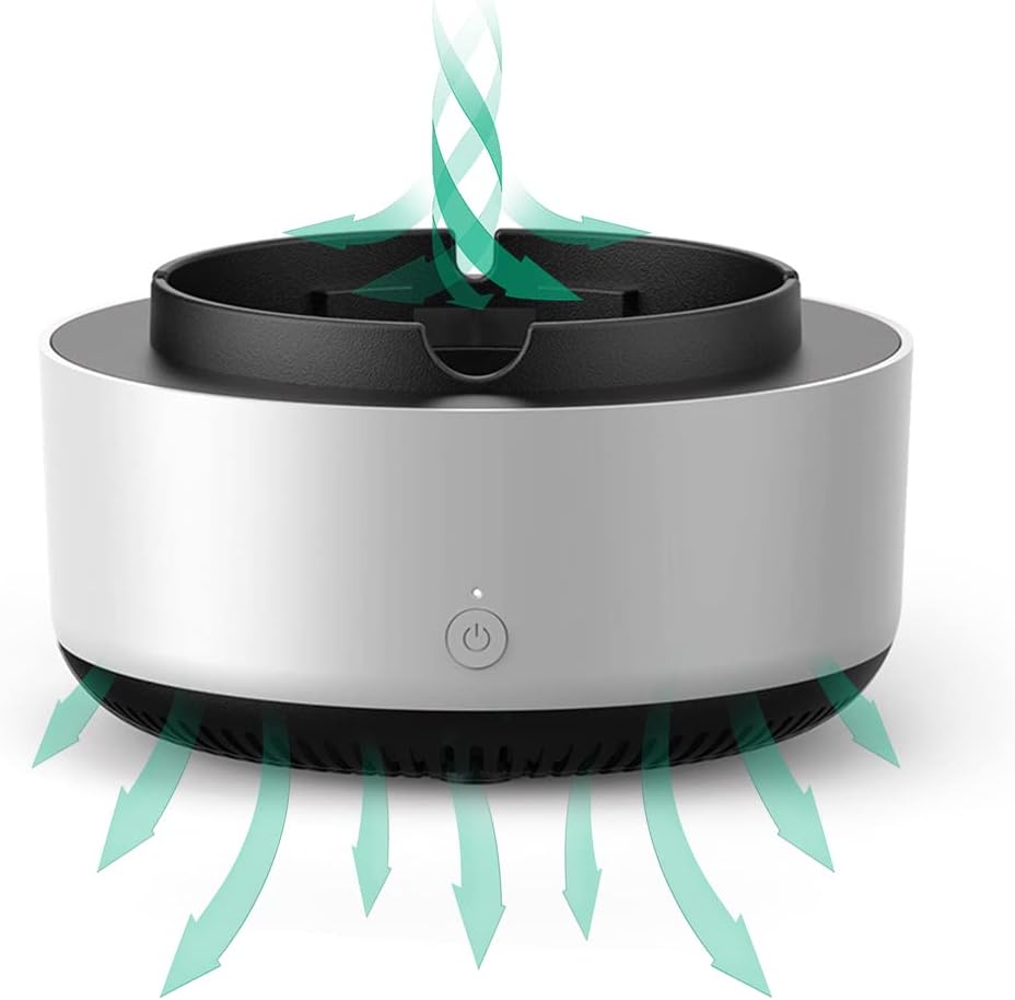 CJBIN Smokeless Ashtrays for Cigarettes Indoor, Smoke Eater for